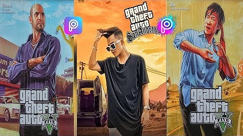 GTA game photo Editing 🔥|| GTA vector art tutorial||Trending GTA effect reel || Marcon Editor 🌀