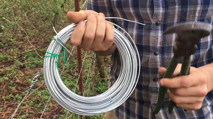 How to tighten a loose Barbwire fence without a fe...