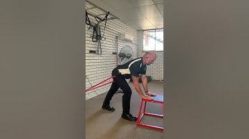 Band resisted dynamic hamstring stretch