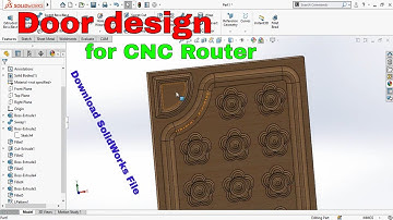 SolidWorks 3D Wooden Door Design Tutorial for CNC Router