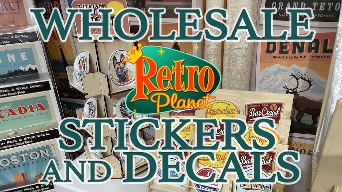 Antiques Store Decorative Stickers, Vintage Stickers, Retro