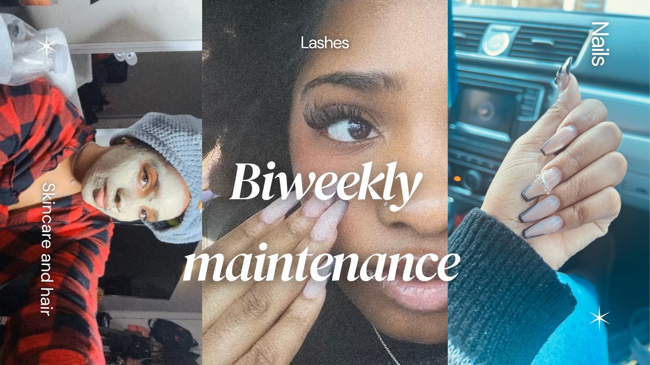Biweekly Maintenance Reset 🧖🏽‍♀️ | Mani, Pedi, Lashes, Hair & Self Care Day🫧🧴✨