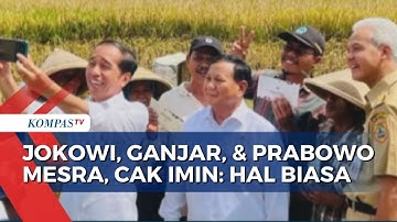 Lihat Kemesraan Jokowi, Ganjar, dan Prabowo, Begini Respon Cak Imin...