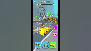 🐆 Shape-shifting Funny Race Gameplay New hyper casual    🐅 games level 342 #shorts #gameplay