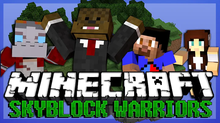 TRICKING VIKK Minecraft Skyblock Warriors PVP w/ Vikkstar, Nooch and AshleyMariee | JeromeASF