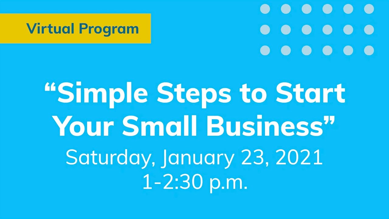 Simple Steps to Start Your Small Business - YouTube