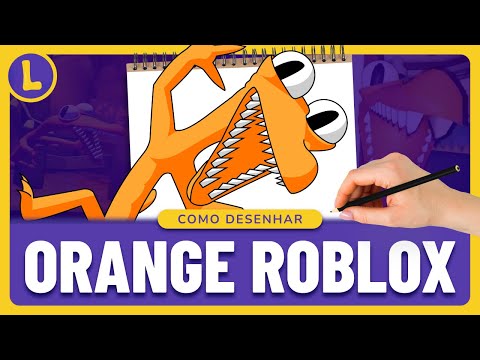 Como DESENHAR o ORANGE do RAINBOW FRIENDS (ROBLOX)