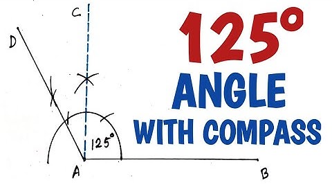 How to construct 125 degree angle with compass.........