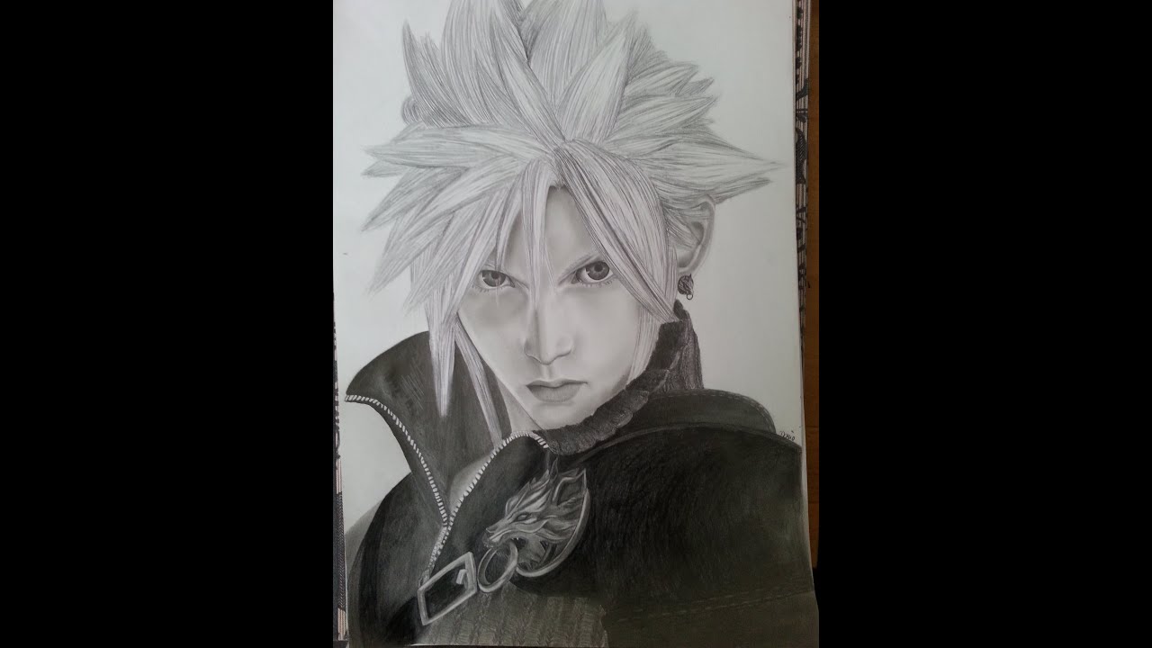 cloud final fantasy drawing cloud final fantasy drawing
