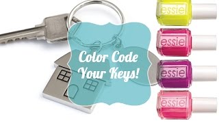 Color Code Your Keys | Quick Pinterest Tip!