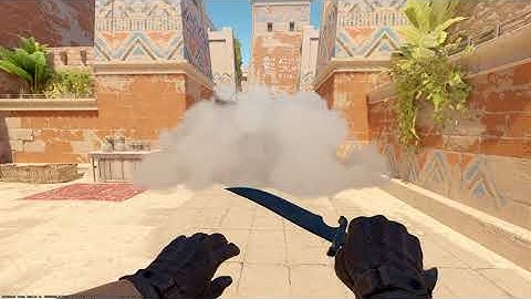 CS2 Anubis smoke bridge from CT spawn