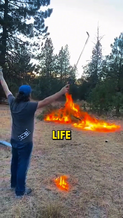 He accidentally started a forest fire