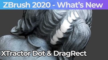 022 Zbrush 2020 XTractor Dot And Drag Rect Brush For Scan Data Cleanup