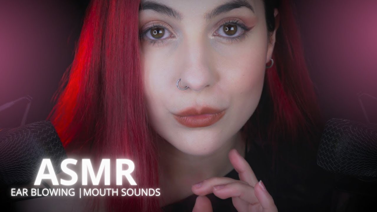 ASMR 50 minutes of Ear blowing and Mouth Sounds to relax
