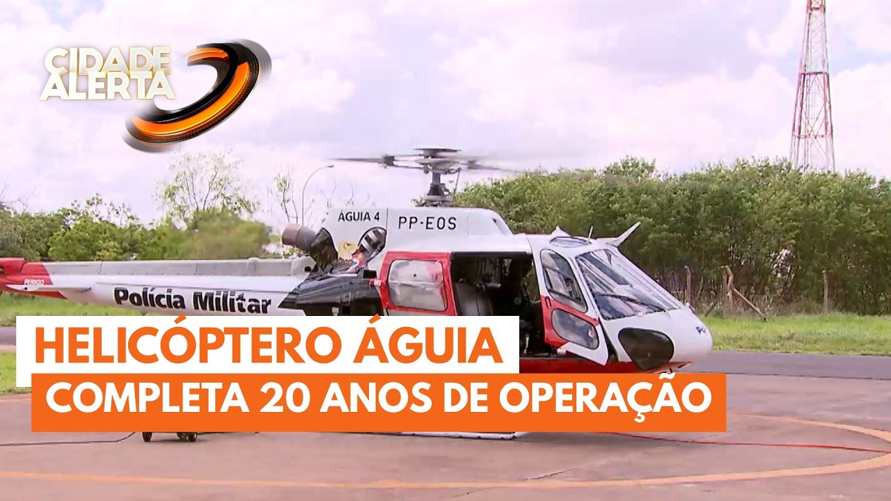 Helicóptero Águia da Polícia Militar em Ribeirão Preto completa 20 anos de operação