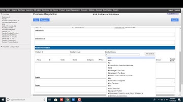 002   How do you create Purchase Requisition PR, Indent in EVA ERP system