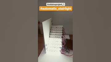 Automatic Stair Lights with Arduino | Walk Into Smart Lighting! #satisfyingelectricalprojects #diyel
