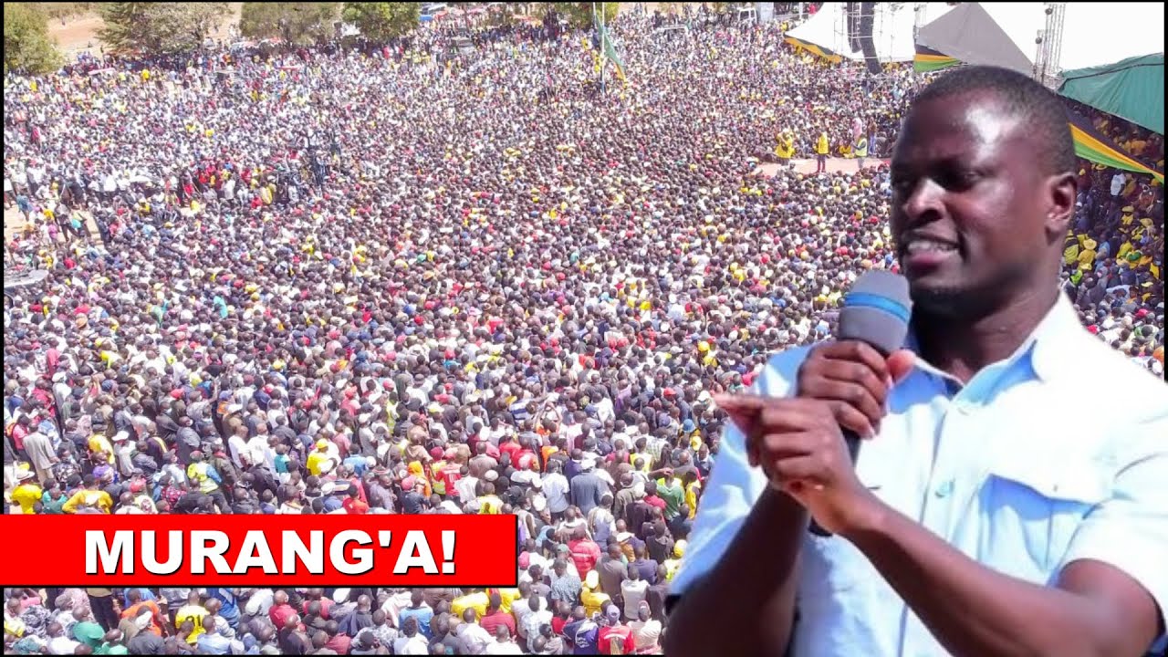 Ndindi Nyoro roars in Murang'a just hours after ditching Ruto! - YouTube