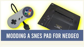 Modding a Cheap SNES Gamepad for Neo Geo/Supergun