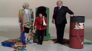 Queen's Guard production illusion by Ali Bongo & David Nixon at David Nixon's Magic Box Show