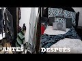 TRASFORMACIÓN DE HABITACIÓN  SIN GASTAR  ANTES Y DESPUÉS ORGANIZANDO /MAR DIY/