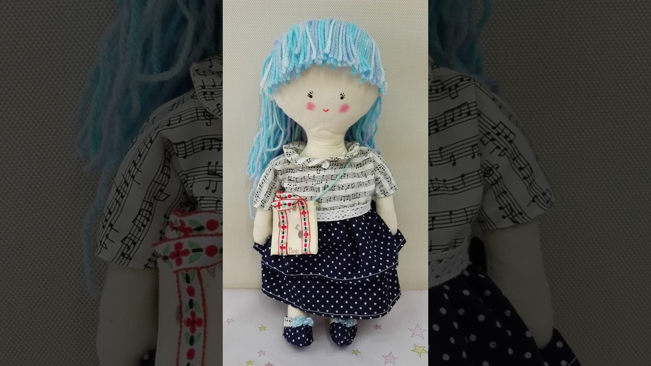 むぎちゃん 着せ替え人形 手作り ハンドメイド 音楽レッスン - YouTube