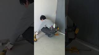 미니멀 인테리어와 어울리는 마루 #마루시공 #강마루