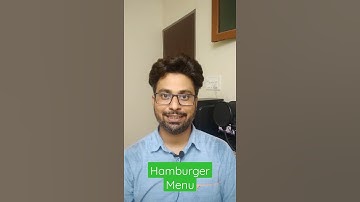 Hamburger Menu/Button/Icon Kya Hai? What is Hamburger Button? #Shorts #shortvideo