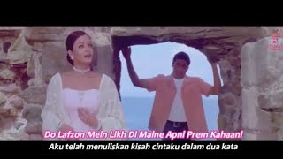 Do Lafzo Mein - Dhaai Akshar Prem Ke (2000) Lirik Terjemahan Indonesia