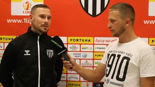 2022-10-07 Sandecja Nowy Sącz - Chojniczanka Chojnice 2-1 (0-0), rozmowa z Damianem Chmielem