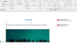 Insérer des commentaires dans un fichier Word