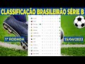 CLASSIFICAÇÃO DA SÉRIE B 2023 HOJE - TABELA DA SÉRIE B - SÉRIE B 2023