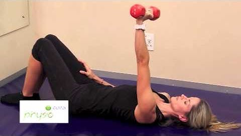 SCAPULA PROTRACTION IN SUPINE WITH DUMBELL