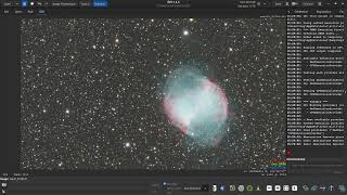 Siril StarNet Pixel Math Photoshop processing M27 Dumbbell nebula