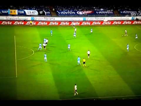 Napoli-Torino il gol di Quagliarella