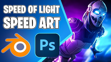 How i made *Speed of light* Thumbnail (Fortnite 3D thumbnail speed art)
