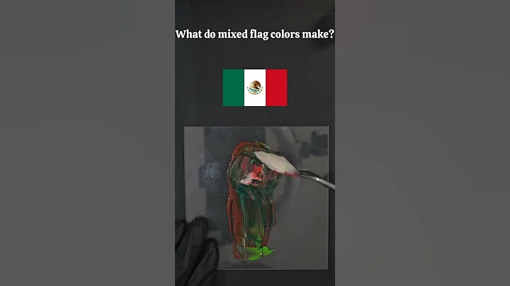 What do mixed flag colors make? #satisfying #asmr #satisfyingasmr #oddlysatisfyingasmr #colormixing