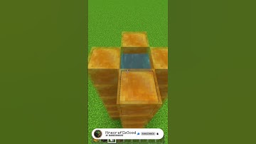 Minecraft: Easiest Honey block elevator #shorts
