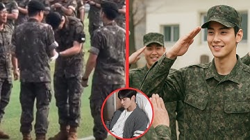 CHA EUN WOO IS RESCUED! Fellow Military Officers Greet Him, Cha Eunwoo Arrives at the Military