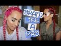 HOW TO FRENCH/DUTCH BRAID FOR BEGINNERS | BodmonZaid