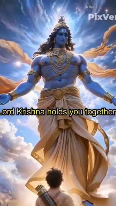 Lord Krishna holds u together when everything falls apart. Let the light within.