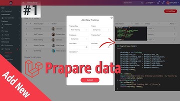 Create data for insert to DB Training Laravel 8 | HR Management