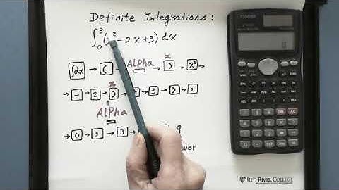 Scientific Calculator Calculus: Definite Integrations