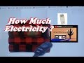 How much electricity / Sunbeam Electric Throw Blanket @ AZ Off-Grid (Unplugged)