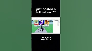 i posted a video explaining the core algorithms and scripts behind an RNG/Gacha system in Roblox!