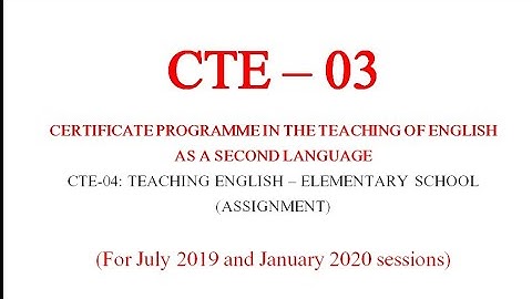 CTE - 3 Solved assignment 2019-2020 || IGNOU || Exam || Mr. R.N.Sinha || Unacademy ...