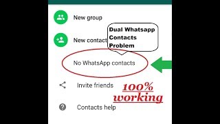 Fix Dual Whatsapp Contacts Not Showing No WhatsApp Contacts Error In Android | IT Studies