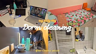 A Dorm cleaning vlog after Exams....