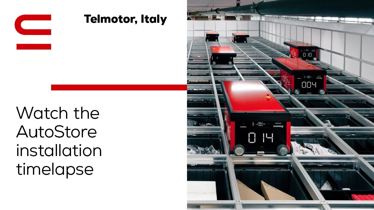 Autostore Installations Telmotor, Italy: Watch the AutoStore installation timelapse - YouTube