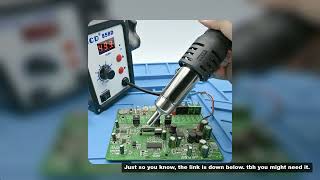 JCD Hot air gun 858D 2 in 1 soldering station 700W 110V 220V BGA Rework SMD SMT welding repair tool